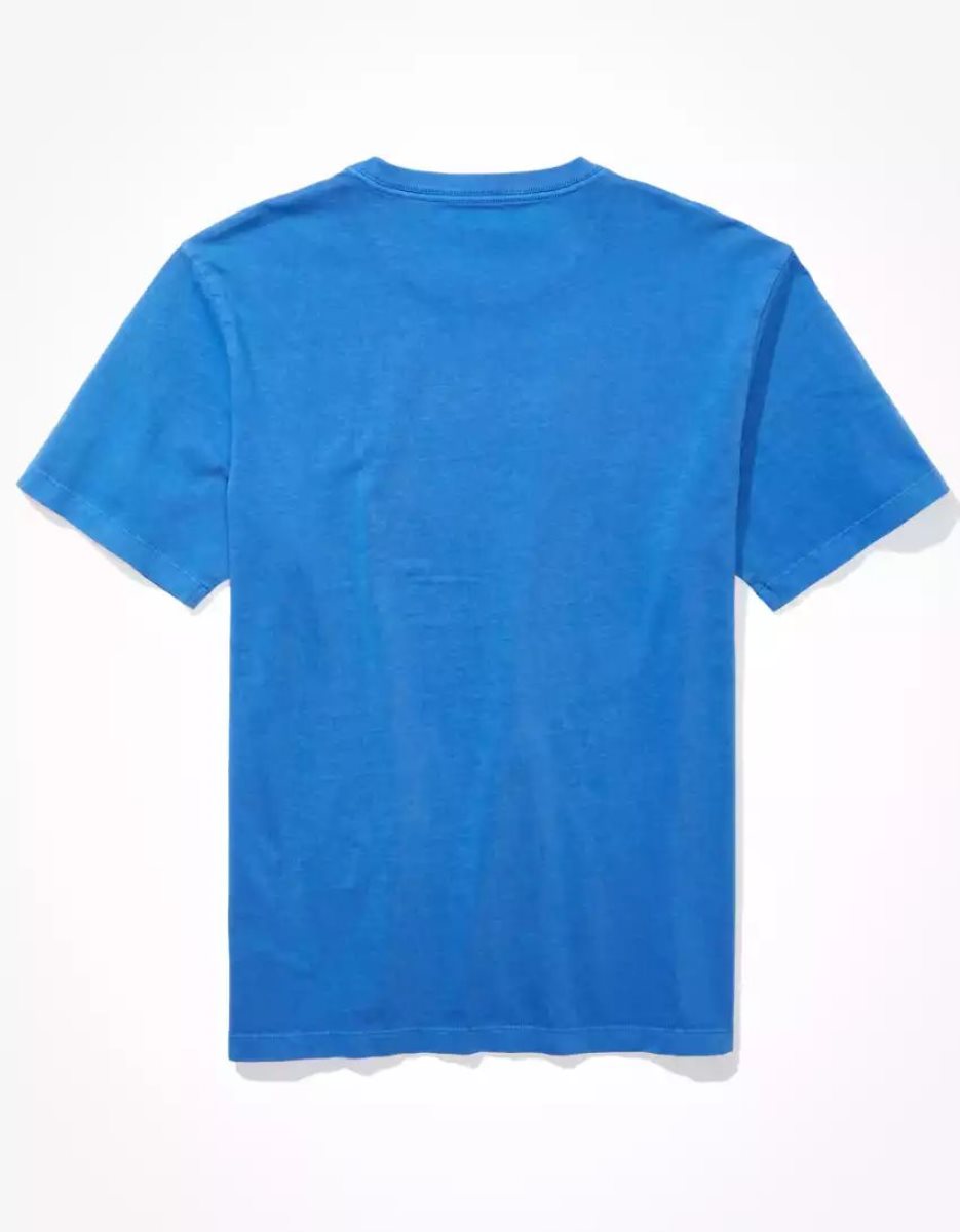 T Shirts American Eagle AE Super Soft Legend Bleu Homme | YTM-57016678